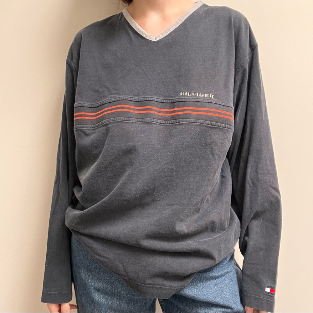 Faded Black Tommy Hilfiger Long Sleeve